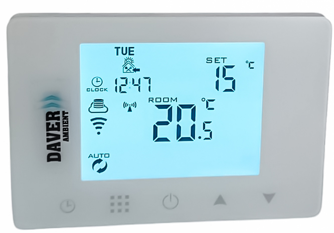 Termostat smart RF-ZIGBEE programabil prin telefon, cu unde radio, pentru control centrului de comanda wireless, Daver