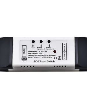 Releu WiFi cu comanda prin telefon, 2 canale, 220V, 10 A/canal, 3 moduri de lucru, Daver