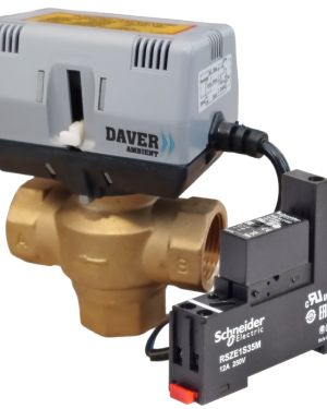 Electrovana de comutatie cu 3 cai – 1″ si releu 220V/50Hz, Daver