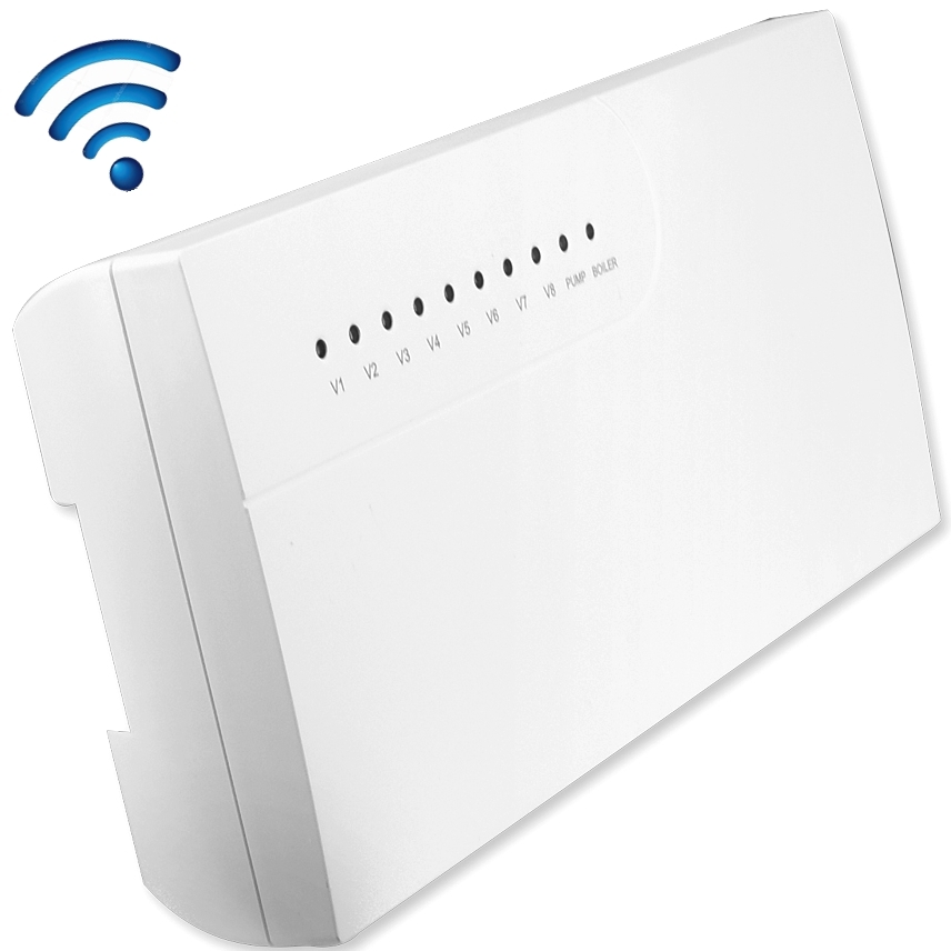 Centru de comanda actuatoare, 8 zone, cu unde radio, cu functie de comanda pompa si centrala, Daver DVR.525RF