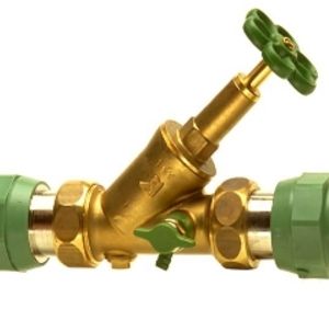 Robinet sertar inclinat si olandez I Ø75 PPR verde