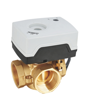 Vana de amestec 3 cai 1.1/4″ cu servomotor 230V/50Hz si buton de control manual, Daver