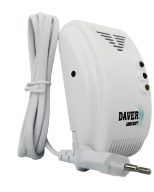 Senzor detector de gaz cu alimentare la 220V/50Hz doar pentru alertare sonora si luminoasa, Daver
