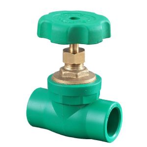 Robinet PPR verde cu ventil, pentru reglaj debit, Ø25, PN25