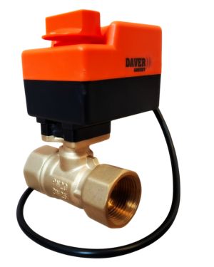 Vana 2 cai rotativa 1″ cu servomotor 220V/50Hz si buton de control manual, Daver