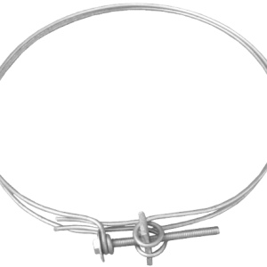 Colier de prindere din sarma zincata pentru tubulatura circulara ? 120 mm