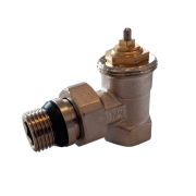 Cap smart cu comanda ZigBee si robinet tip colt, 1/2″ pentru radiatoare compatibil cu receptorul wireless pentru controlul centralei Daver